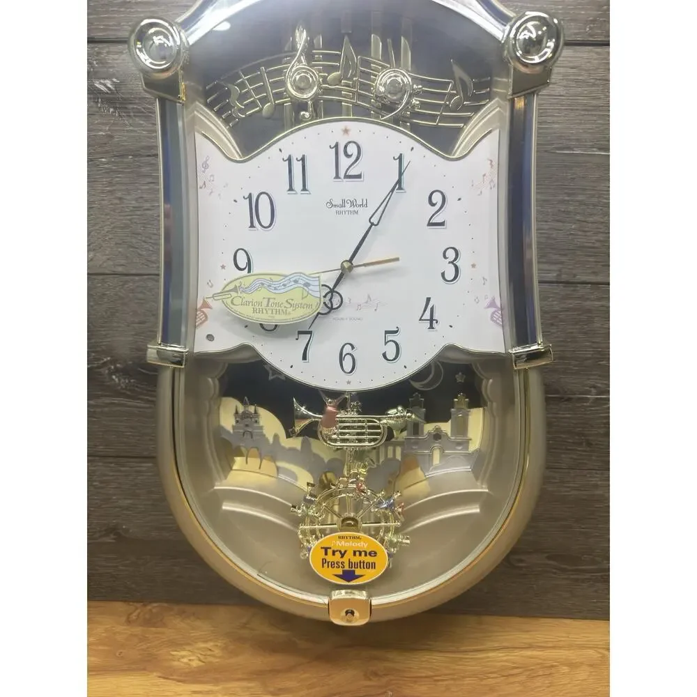 Small World Rhythm Clock - Carnival - Plays Melodies Lights & Sound Working